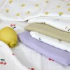LÄSSIG Swaddle Burp blanket 85x85 Happy Fruits 2025 lemon