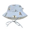 LÄSSIG Sun Protection Bucket Hat crocodile sky blue 19-36 mo.