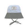 LÄSSIG Sun Protection Fishing Hat sky blue/deep olive 19-36 mo.