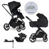 EASYWALKER Kočárek kombinovaný Zoey Pure Black + CBX By CYBEX Aton B2 i-Size + základna