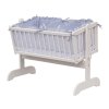 12324 3 detska kolebka bila 90x41cm s kompletni vybavou toro