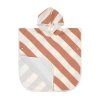 LÄSSIG Beach Poncho stripes clay/sea salt