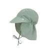 LÄSSIG Sun Protection Flap Hat green 1-3 years size 48/51