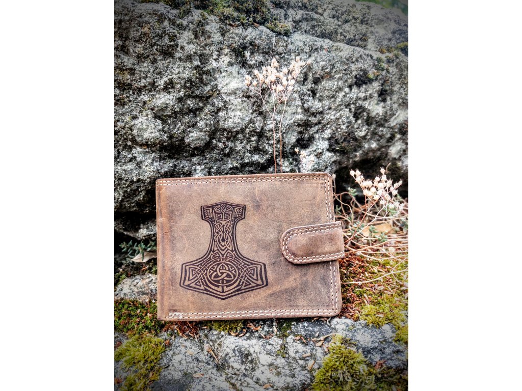 Kožená peněženka Thorovo kladivo