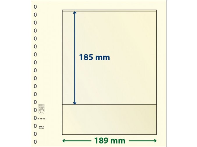 Albové listy 802103P - 1 kapsa T-Blank Lindner