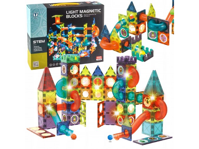svitici stavebnice Light Magnetic 110 dilku