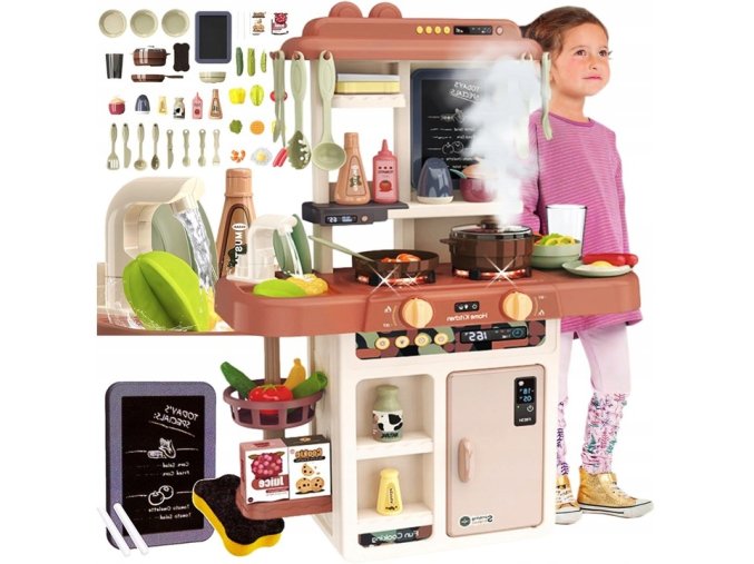 detska kuchynka little chef hneda