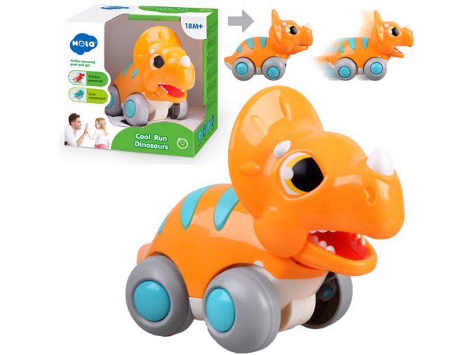 jezdici dinosaurus Cool Run oranzovy