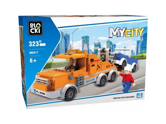 Blocki MyCity stavebnica odťahové auto 323 dielikov