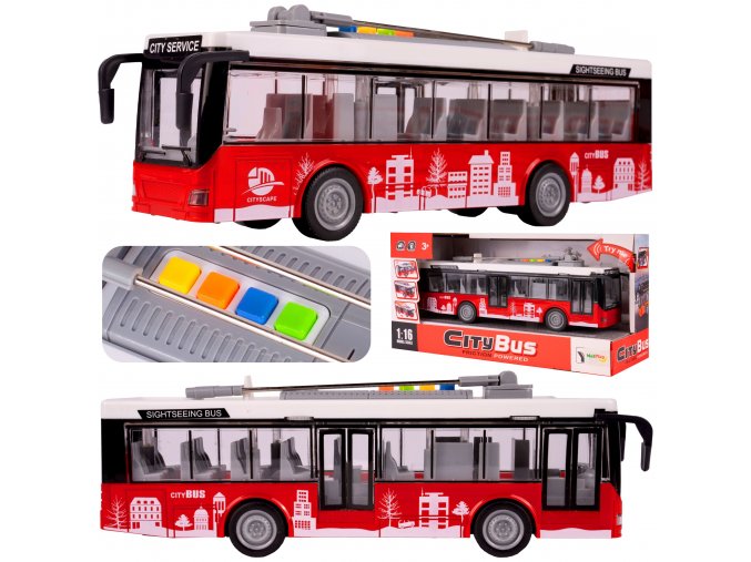 detsky autobus cerveny