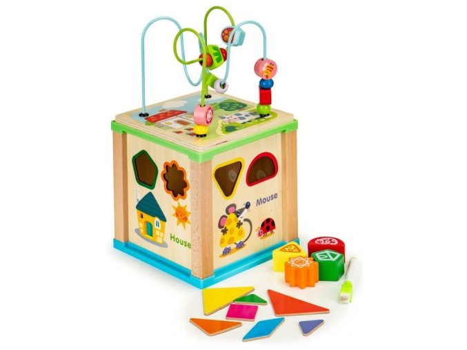 drevena edukacni kostka Mouse Cube