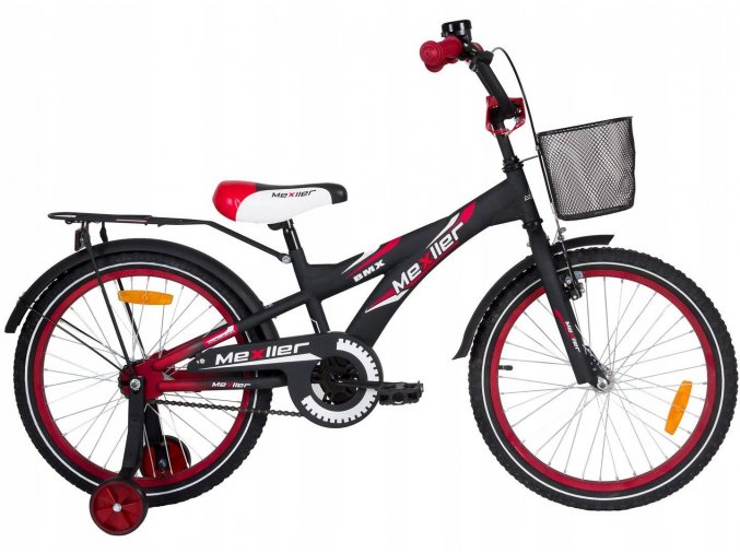 Detský bicykel Mexller BMX čierno-červený 20"
