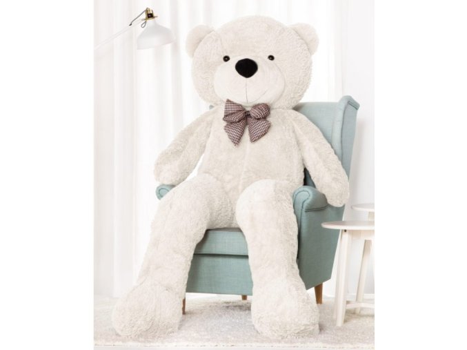 Plyšový medveď Kvído 190 cm XXL biely