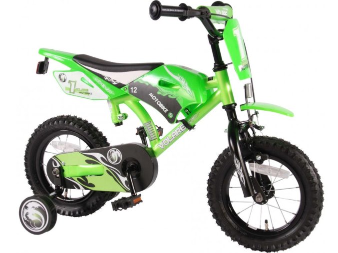 Detský bicykel Volare Motobike Green 12"