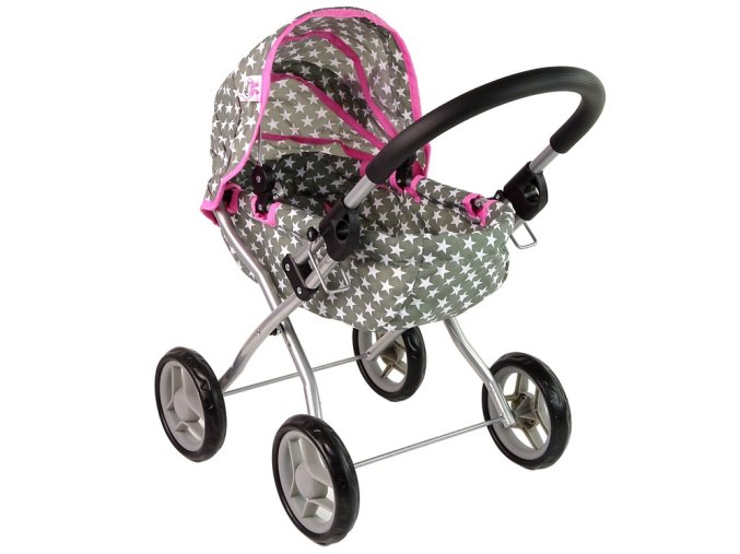 kocarek pro panenky alice 5249 sedoruzovy