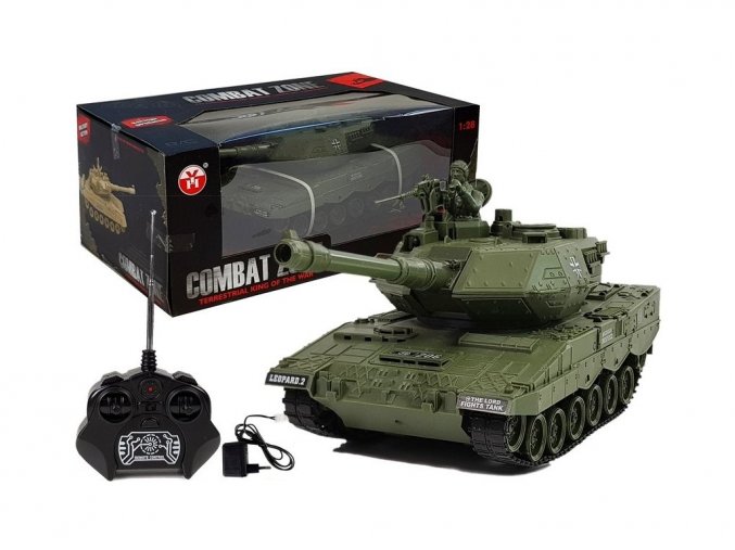 Vojenský tank na diaľkové ovládanie German Leopard 1:28
