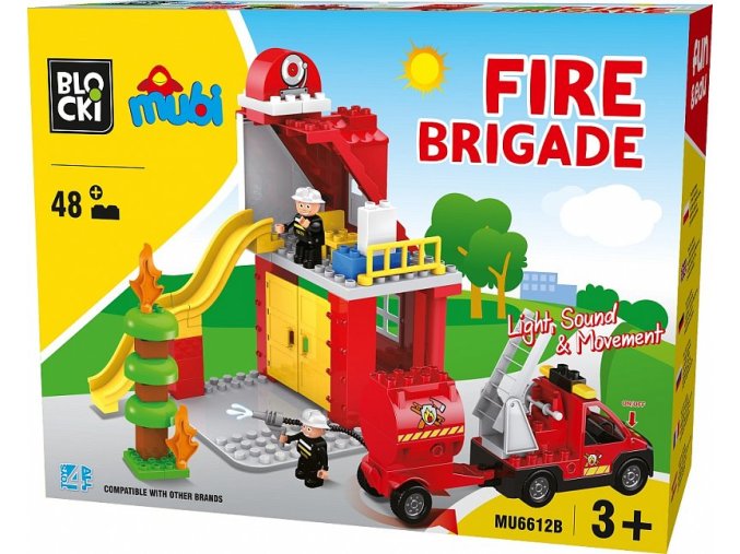 Blocki Mubi hasicka stanice 48 dilku se svetlem a zvukem