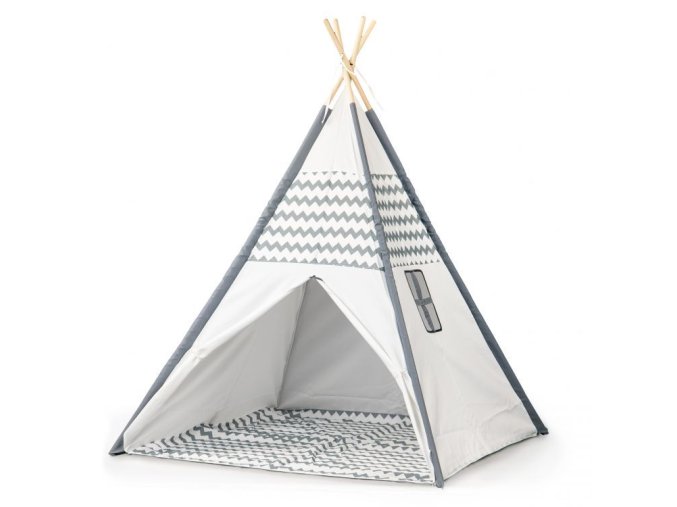 Ecotoys detsky stan Wigwam sedy