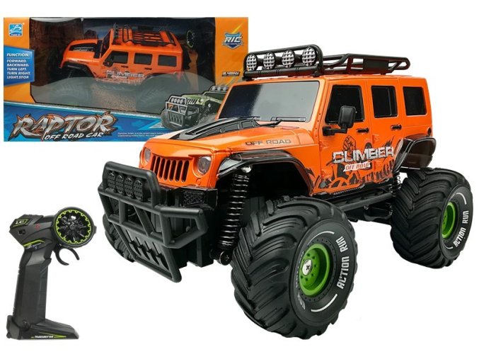 Auto na dalkove ovladani Raptor 1 18 oranžové