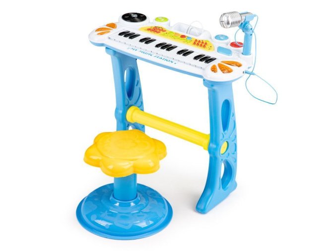 Ecotoys detske klavesy s MP3 modre