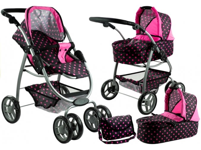 Alice kocarek pro panenky 9662 cerny