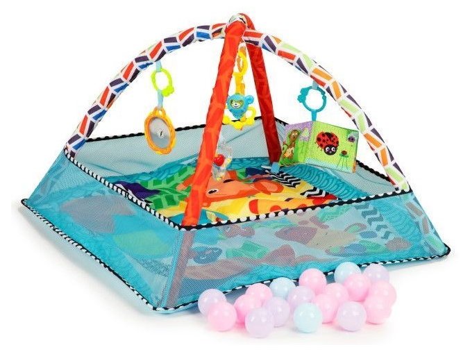 ecotoys hraci deka s 18 micky svetle modra