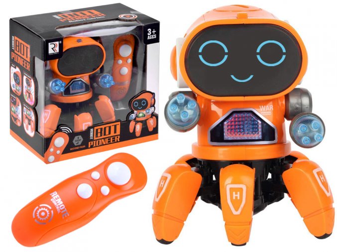 tancici robot oranzovy
