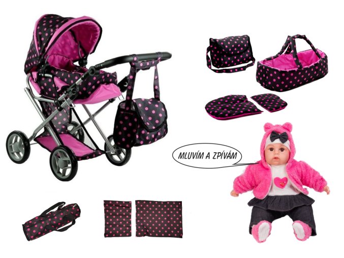 kocarek pro panenky panenka Alice 9346