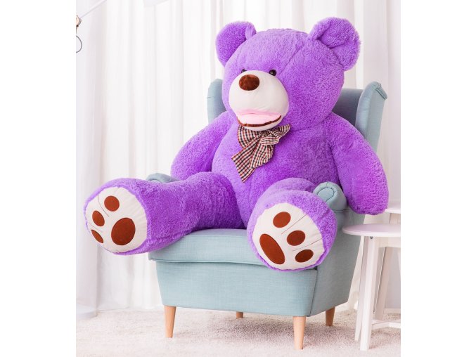 plysovy medved Maty 160 fialovy
