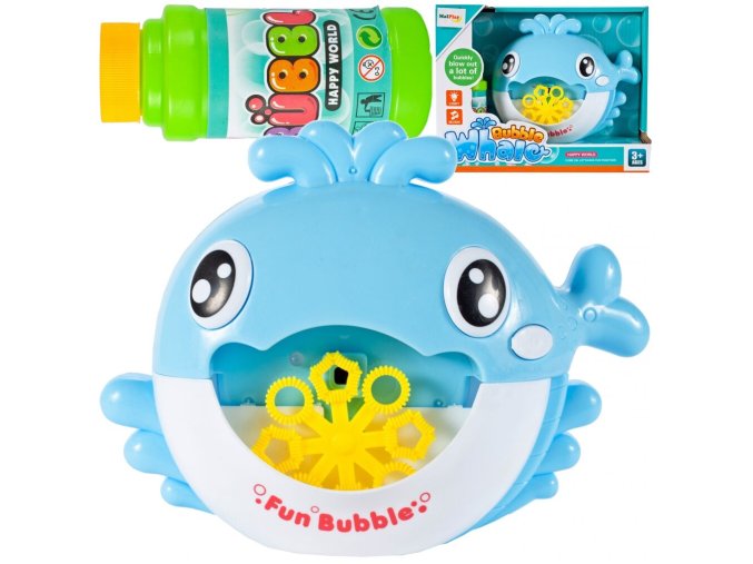 bublinkovac Bubble Whale modra