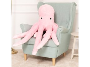 plysova chobotnice Eva 80 cm ruzova