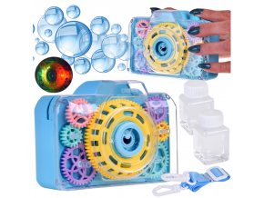 detsky bublifuk Bubble Camera modra