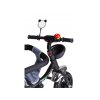 Ecotoys detská trojkolka s otočným sedadlom 2v1 modrošedá
