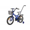 Mexller detský bicykel BMX 16 "s vodiacou tyčou modrý