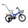 Mexller detský bicykel BMX 16 "s vodiacou tyčou modrý