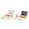 Ecotoys drevená magnetická tabuľka Puzzle