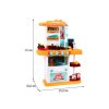 Majlo Toys detská kuchynka so zvukmi a parou - žltá