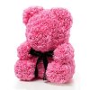 Medvedík z ruží ružový Rose Bear 40 cm