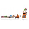 Ecotoys drevené autíčko  + 4 autíčka