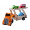 Ecotoys drevené autíčko  + 4 autíčka