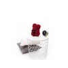 Medvedík z ruží bordo Rose Bear 25 cm