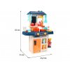 Majlo Toys detská kuchynka so zvukmi a parou Little Chef - modrá
