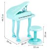 Ecotoys detske piano modra 5