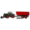 Traktor na dalkove ovladani 1 28 cervena vlecka 2