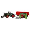 Traktor na dalkove ovladani 1 28 cervena vlecka 3