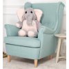 plysovy slon Belly sedo ruzovy 70 cm
