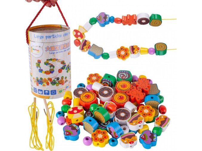 sada na vyrobu drevenych koralku wooden beads