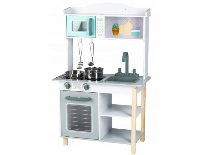 Ecotoys drevena kuchynka s doplnky