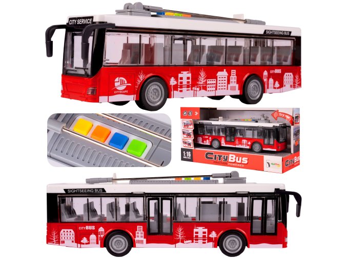 detsky autobus cerveny