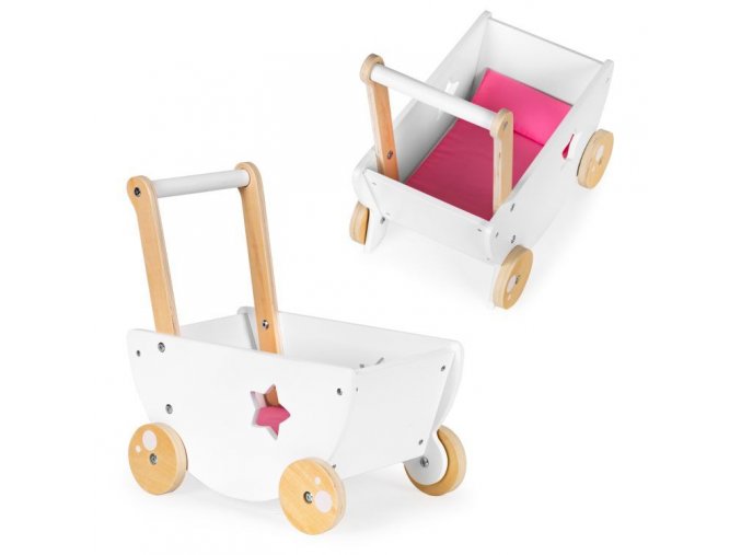 dreveny kocarek pro panenky